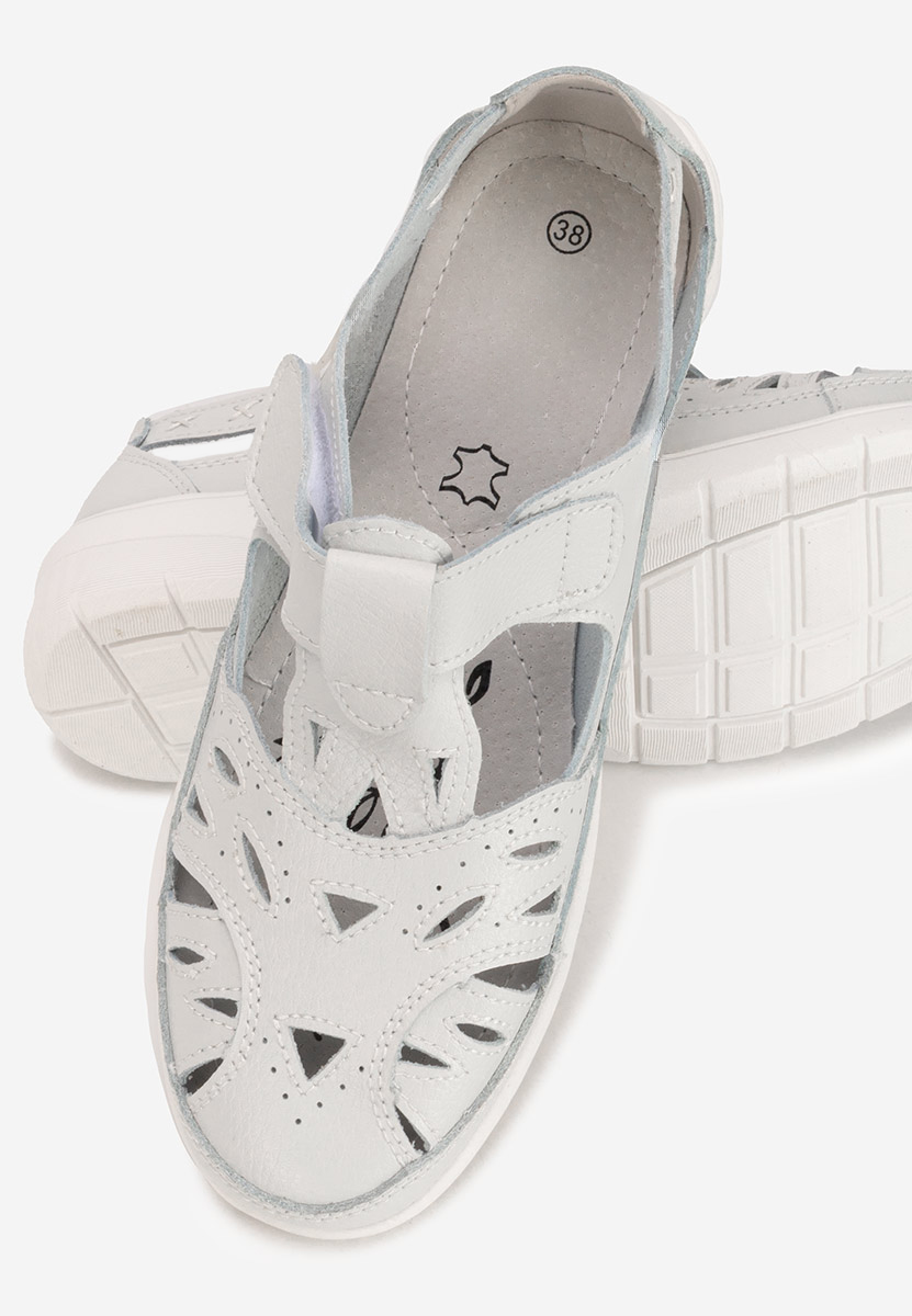 Espadrile dama Etheria V2 albe