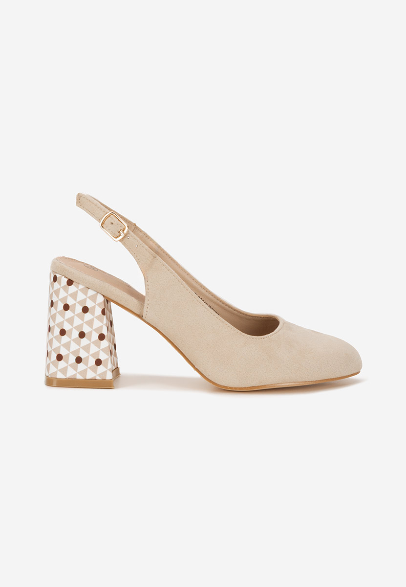 Pantofi slingback Tolida bej
