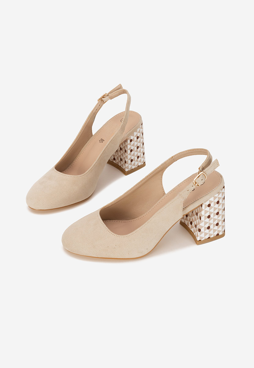 Pantofi slingback Tolida bej