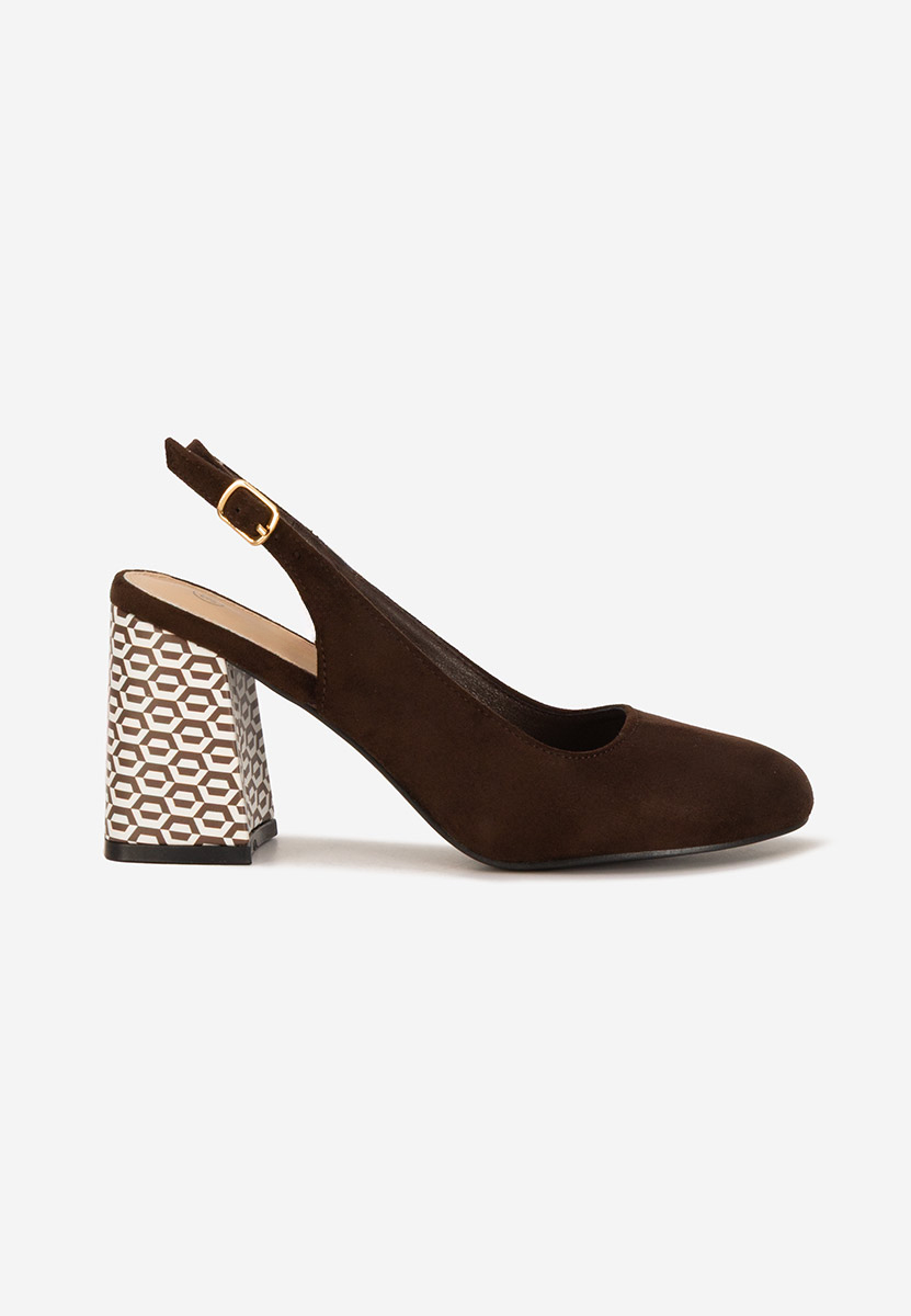 Pantofi slingback Tolida maro