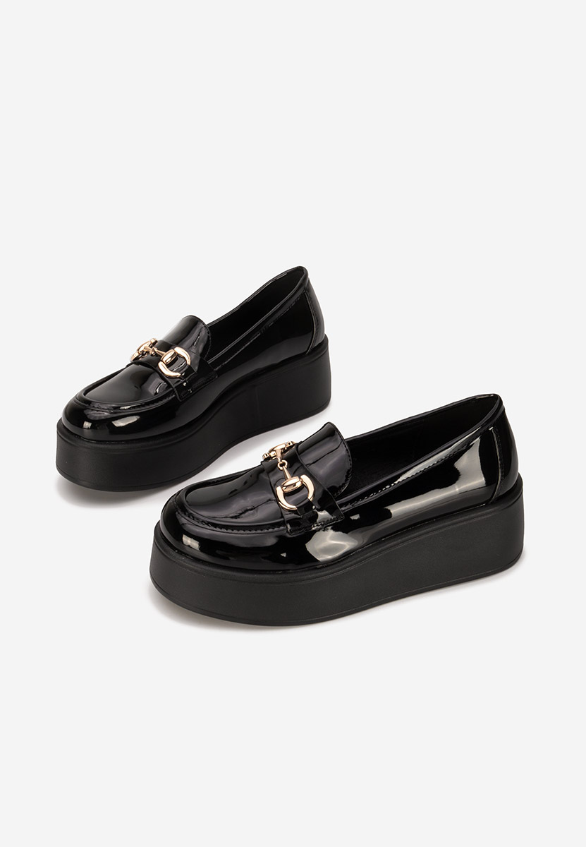 Mocasini cu platforma Gaftona V2 negri