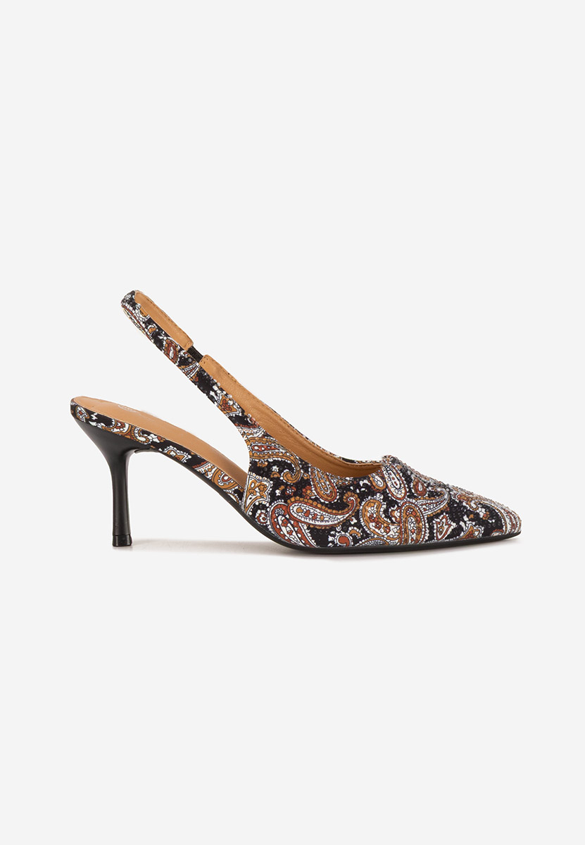 Pantofi slingback Ivorya negri