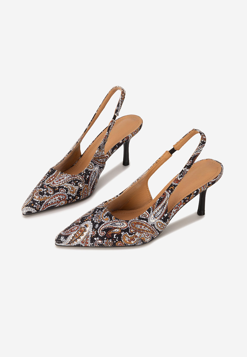 Pantofi slingback Ivorya negri