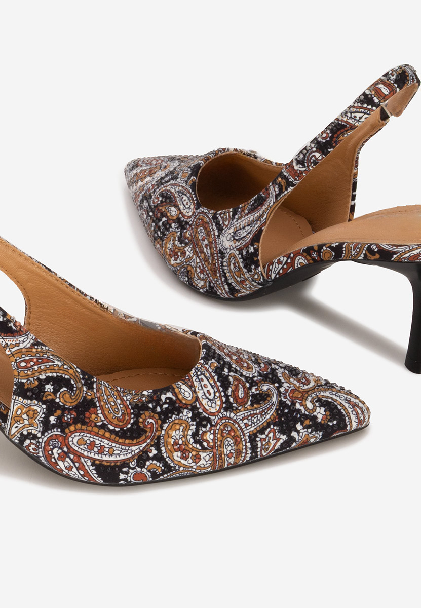 Pantofi slingback Ivorya negri
