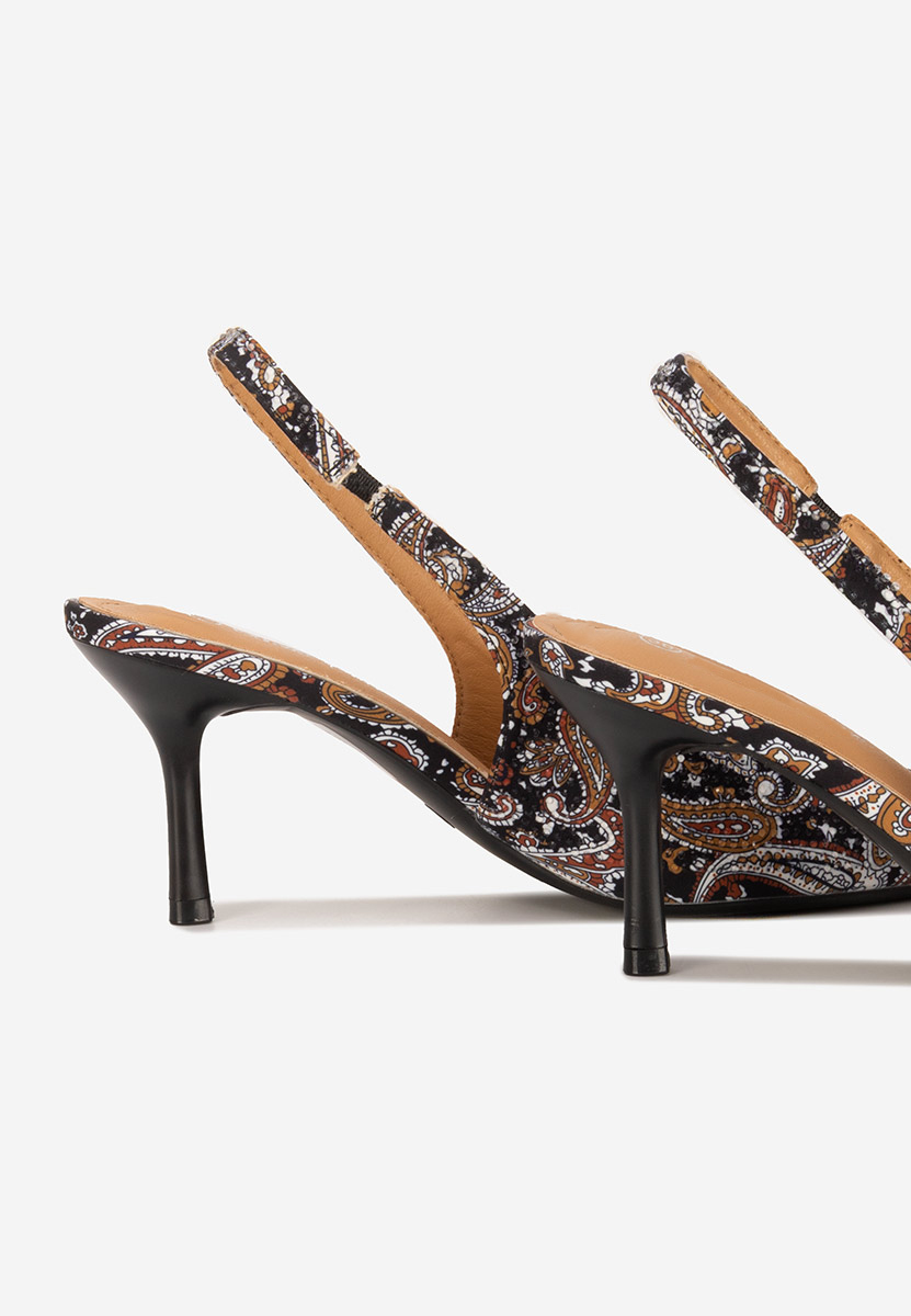 Pantofi slingback Ivorya negri