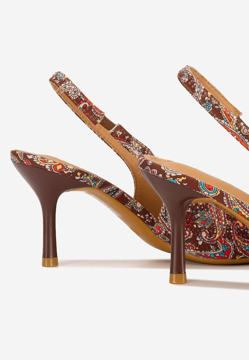 Pantofi slingback Ivorya maro
