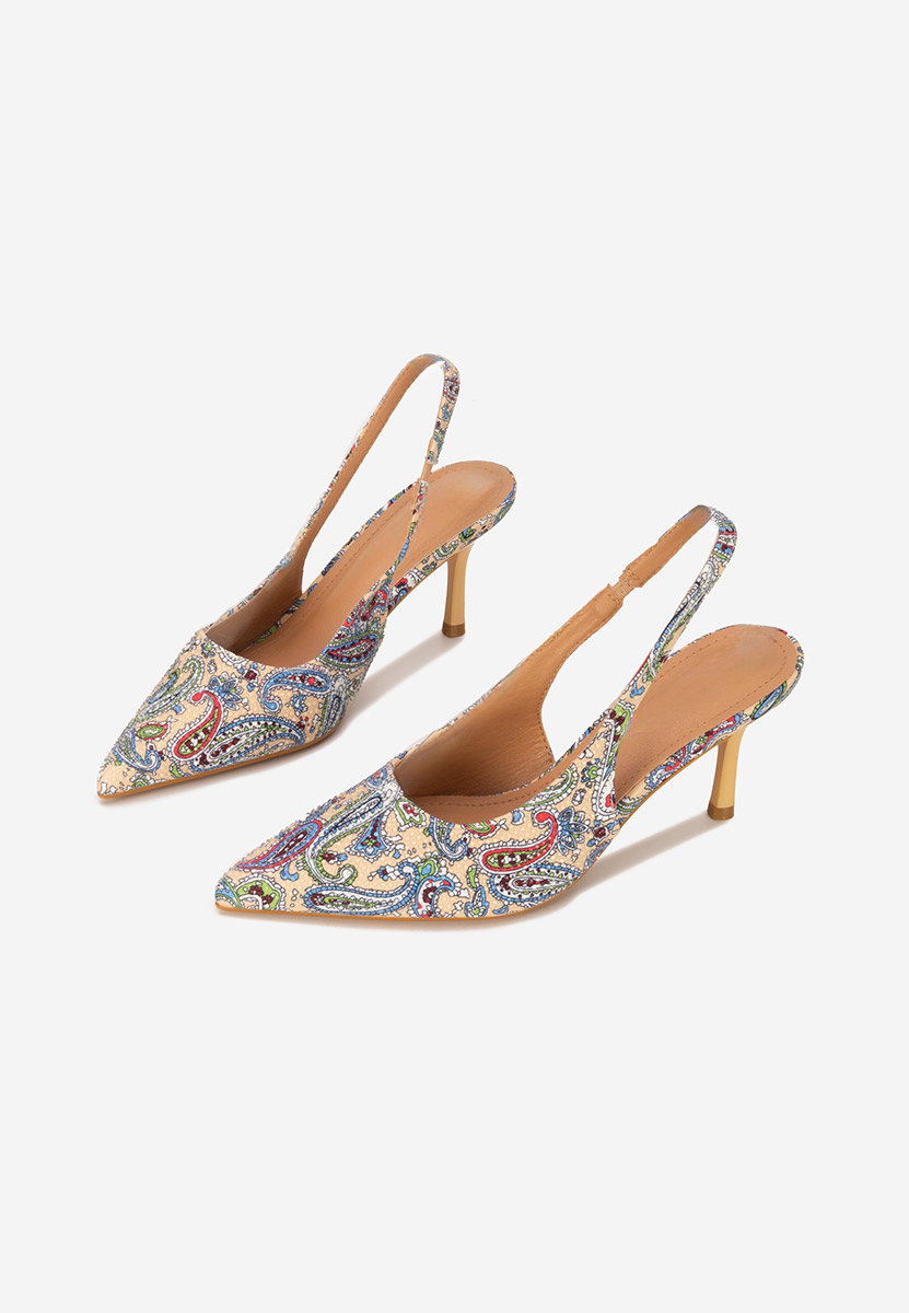 Pantofi slingback Ivorya bej