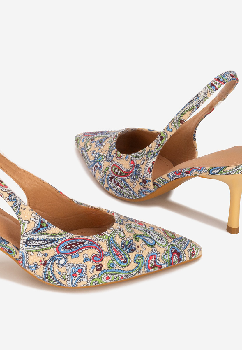 Pantofi slingback Ivorya bej