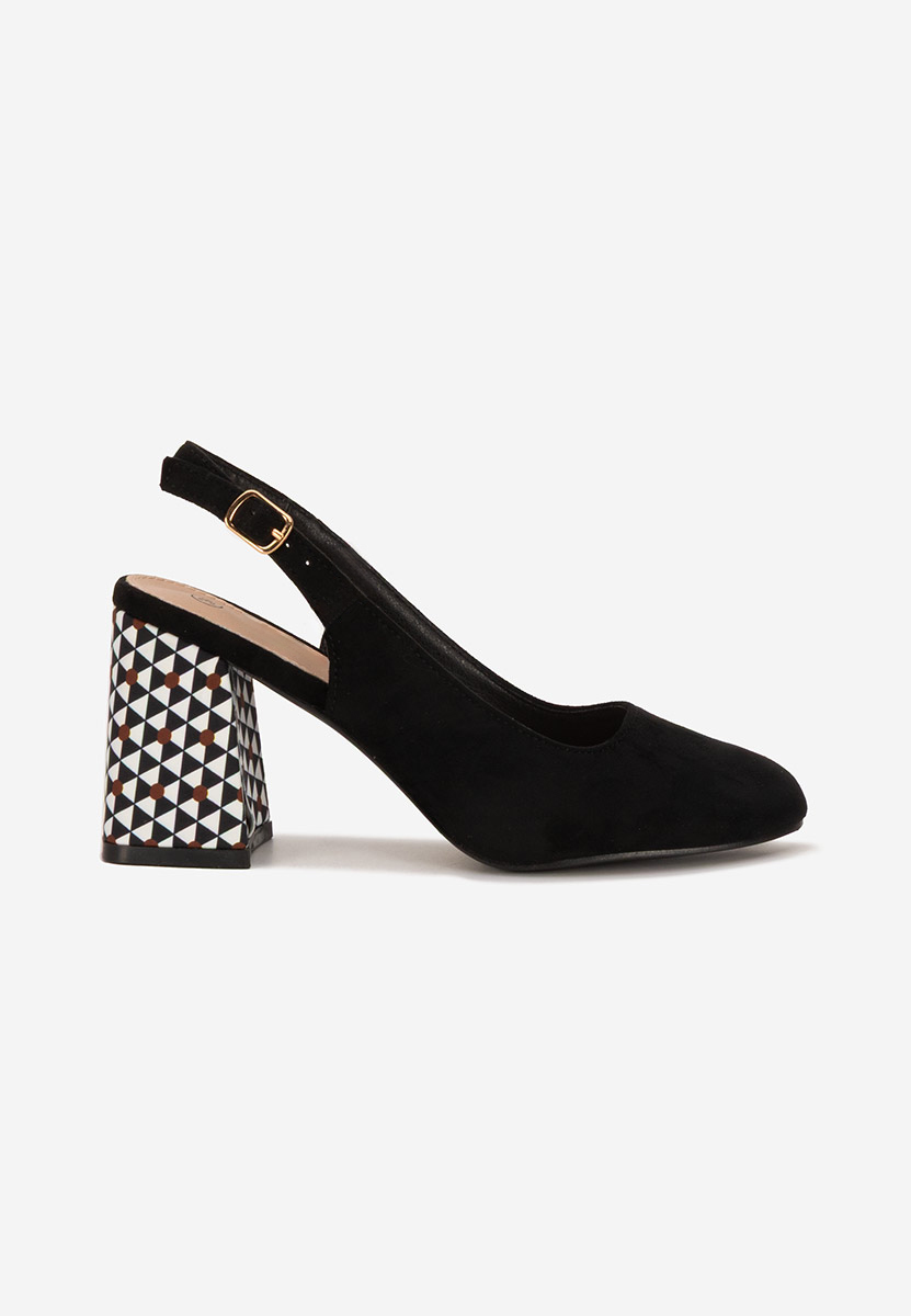 Pantofi slingback Tolida negri