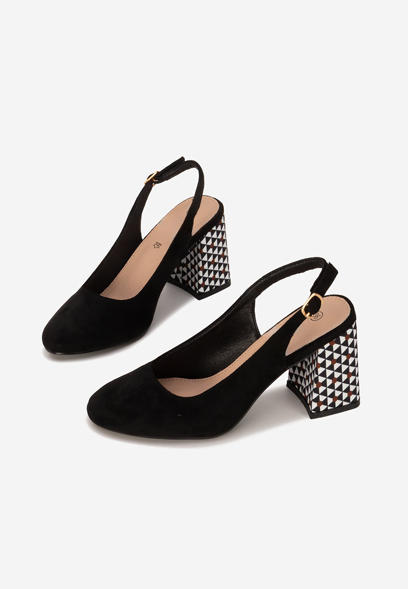 Pantofi slingback Tolida negri