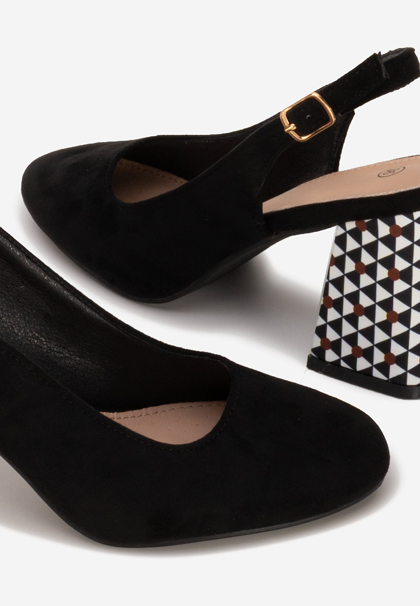 Pantofi slingback Tolida negri