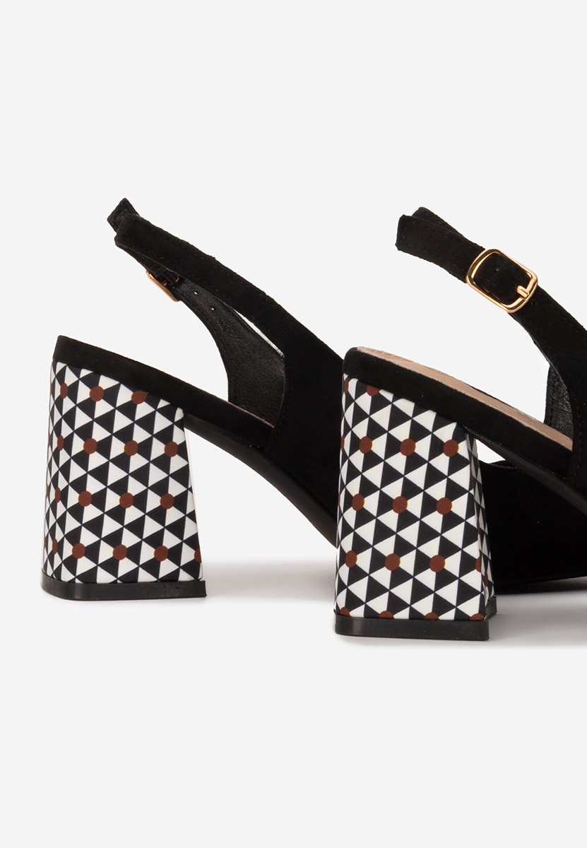 Pantofi slingback Tolida negri