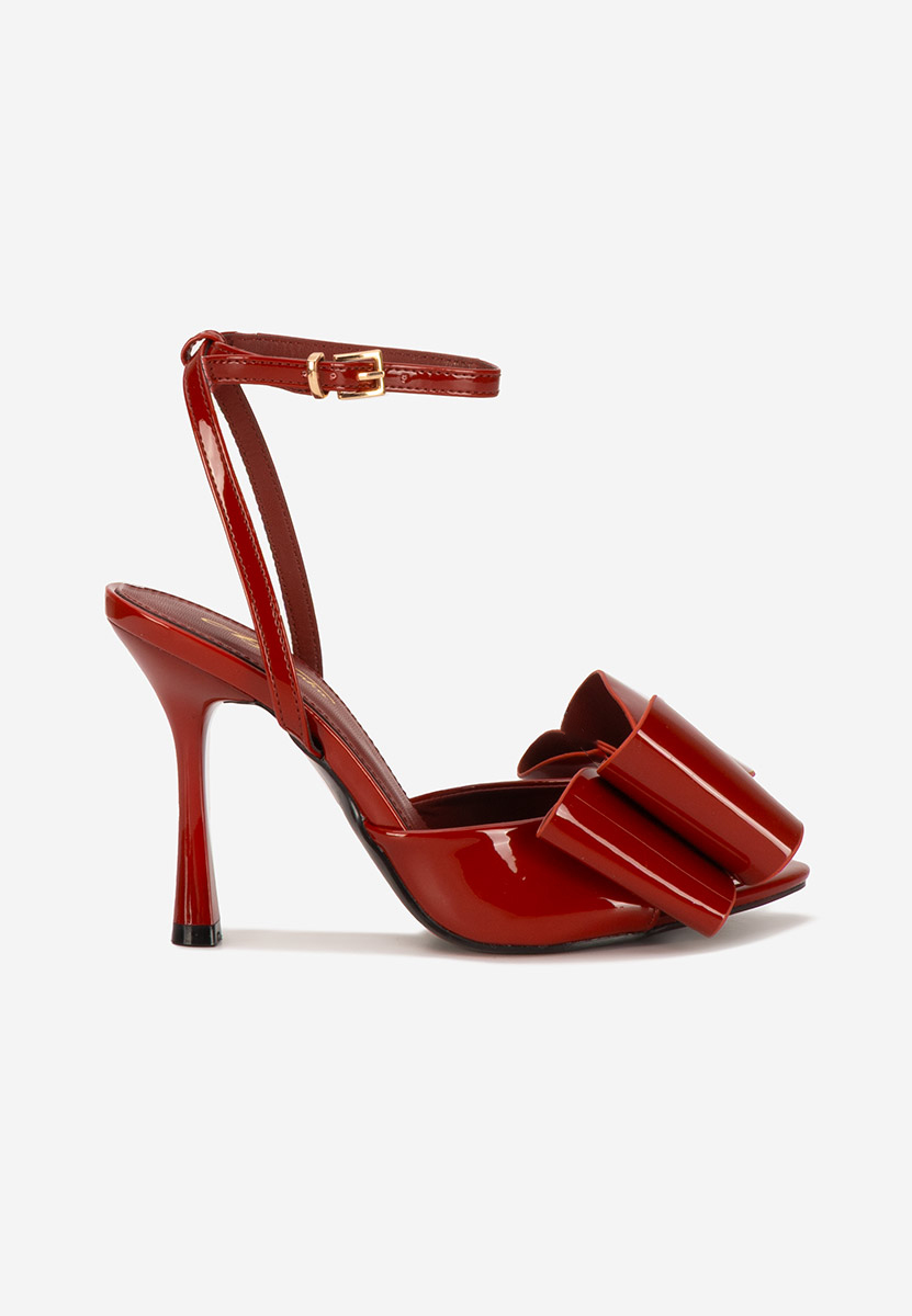 Sandale elegante cu toc Viviene V2 grena