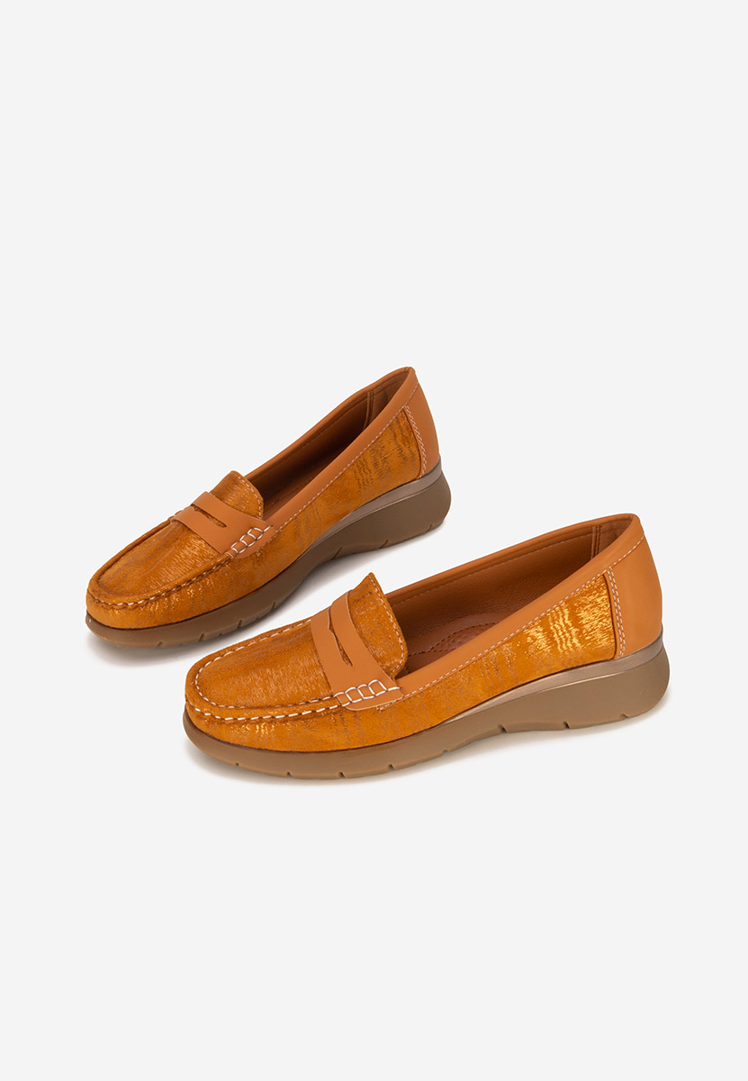 Mocasini dama Martinea camel