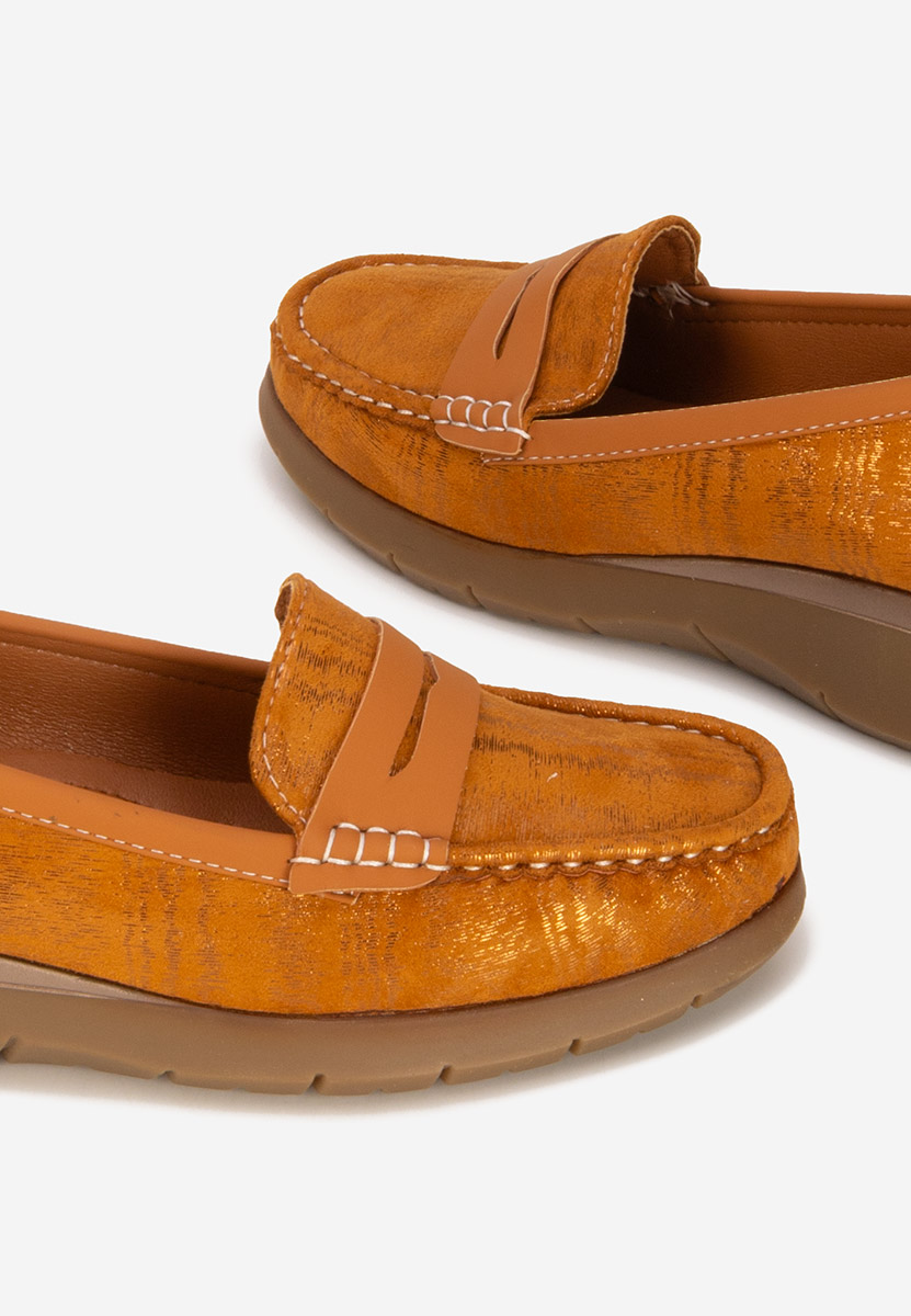 Mocasini dama Martinea camel