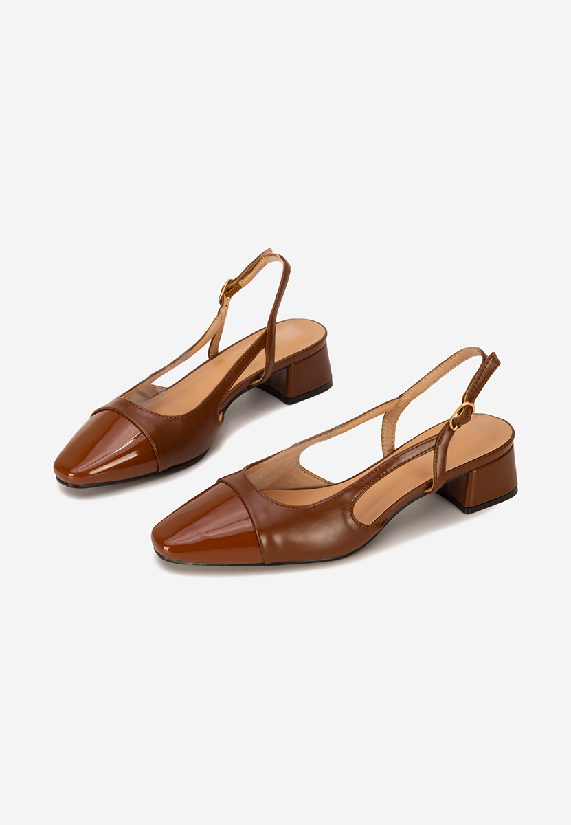 Pantofi slingback Alexonia maro