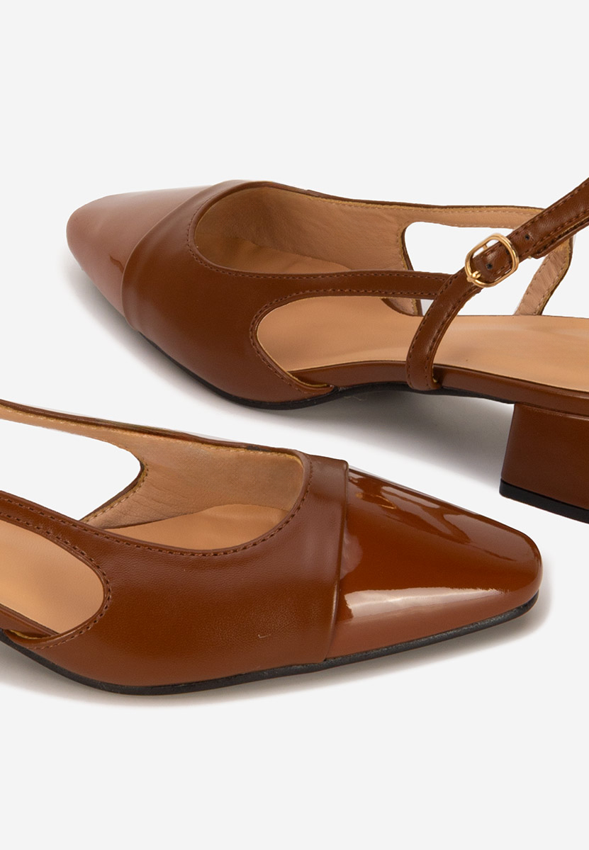 Pantofi slingback Alexonia maro