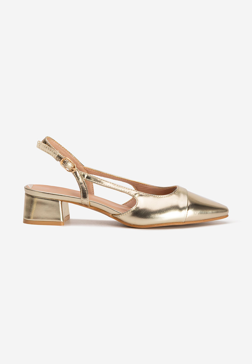 Pantofi slingback Alexonia aurii