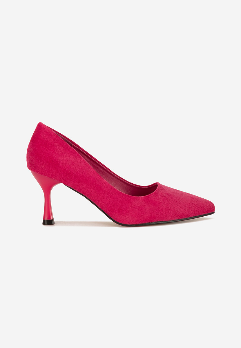 Pantofi cu toc inalt Pilaria fucsia
