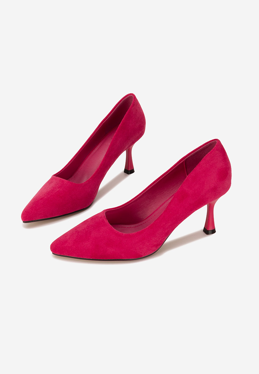Pantofi cu toc inalt Pilaria fucsia