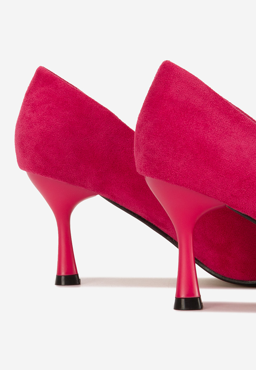 Pantofi cu toc inalt Pilaria fucsia