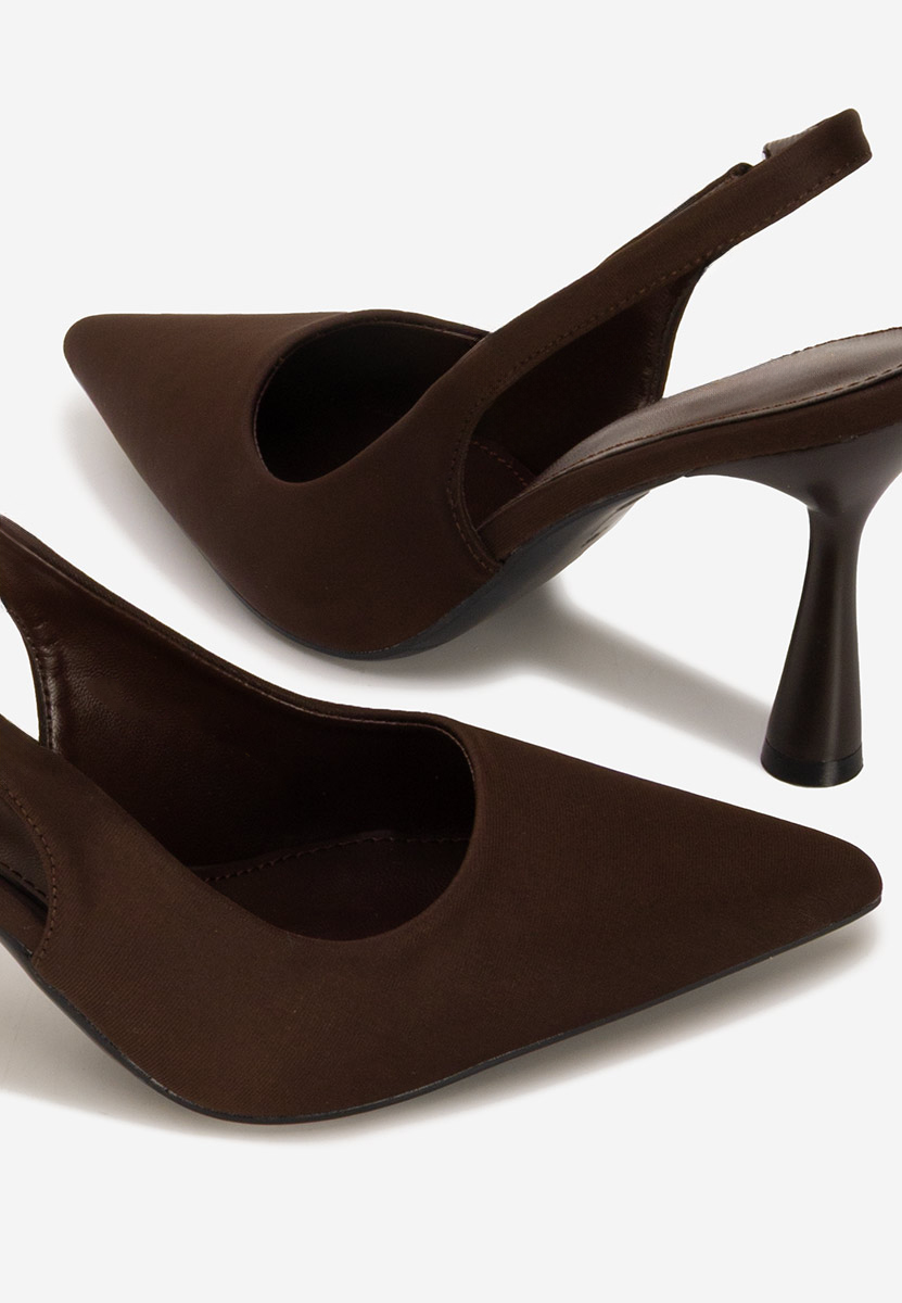 Slingback Anabela V2 maro