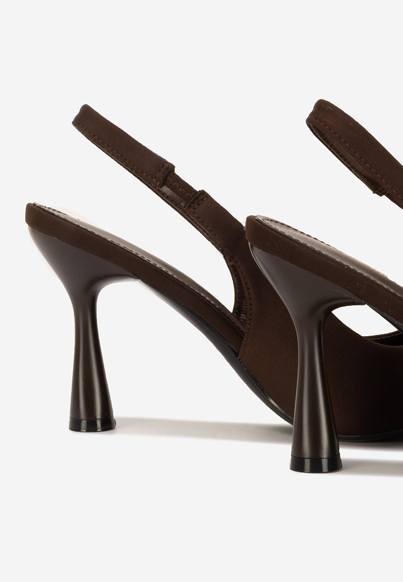 Slingback Anabela V2 maro