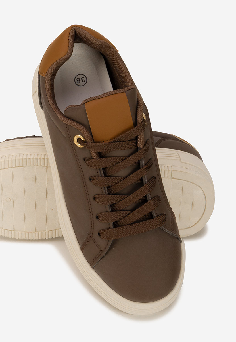 Sneakers cu platformă Sidoneya maro