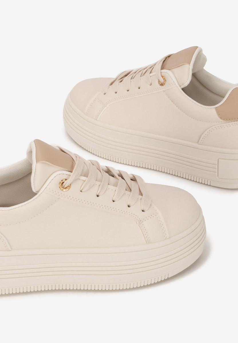 Sneakers cu platformă Sidoneya bej