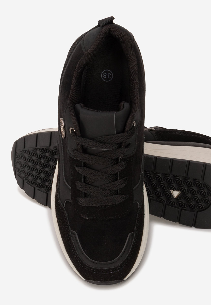 Sneakers cu platforma Sindya negri