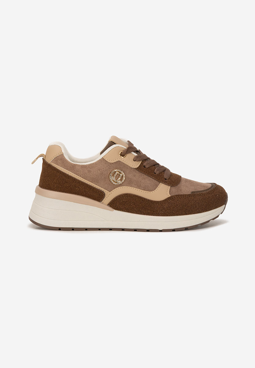 Sneakers cu platforma Sindya maro