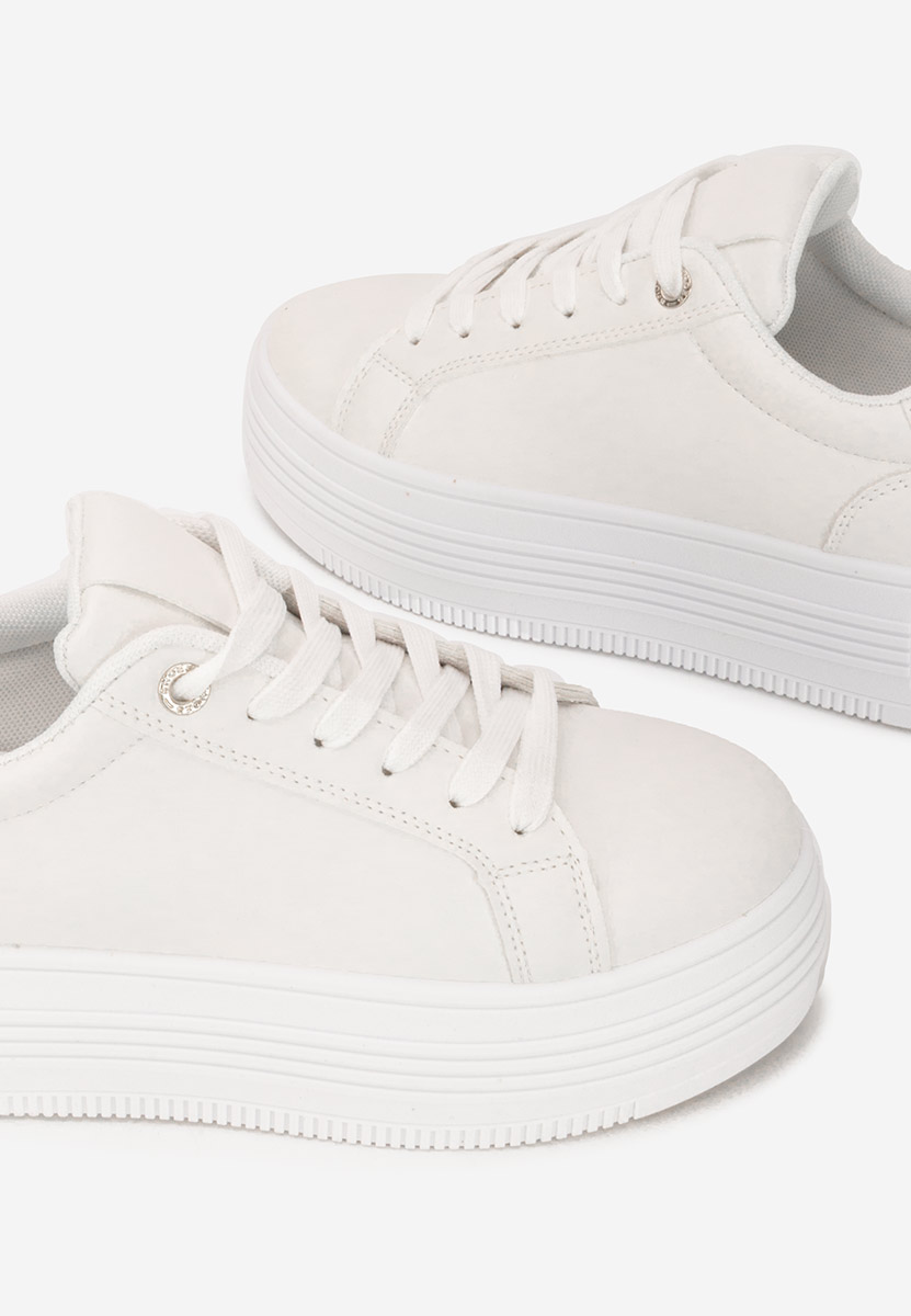 Sneakers cu platformă Sidoneya albi