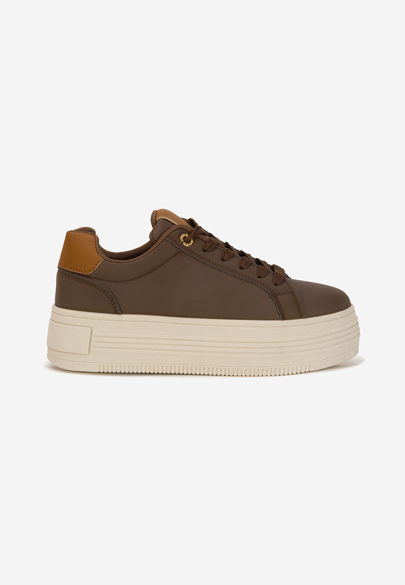 Sneakers cu platformă Sidoneya maro