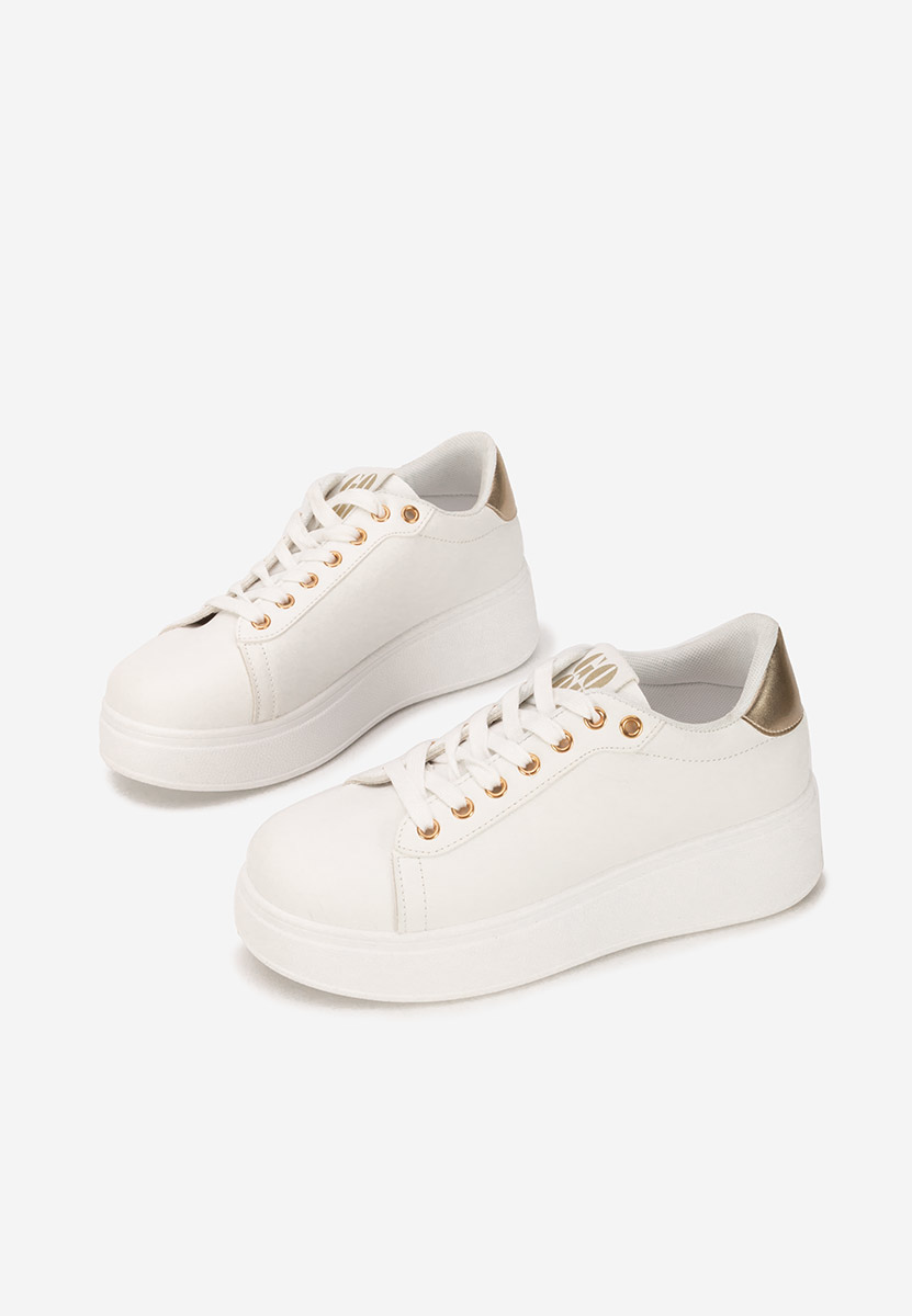 Sneakers cu platformă Hermila V2 albi