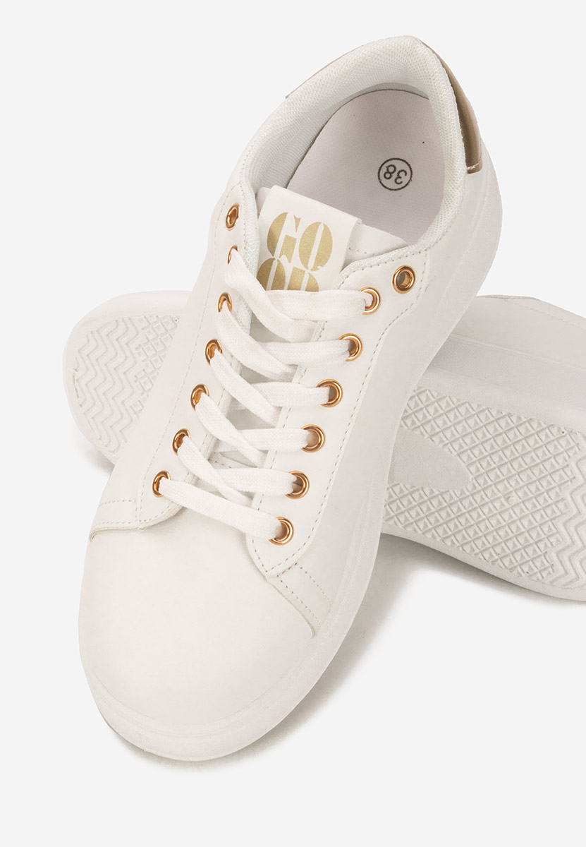 Sneakers cu platformă Hermila V2 albi