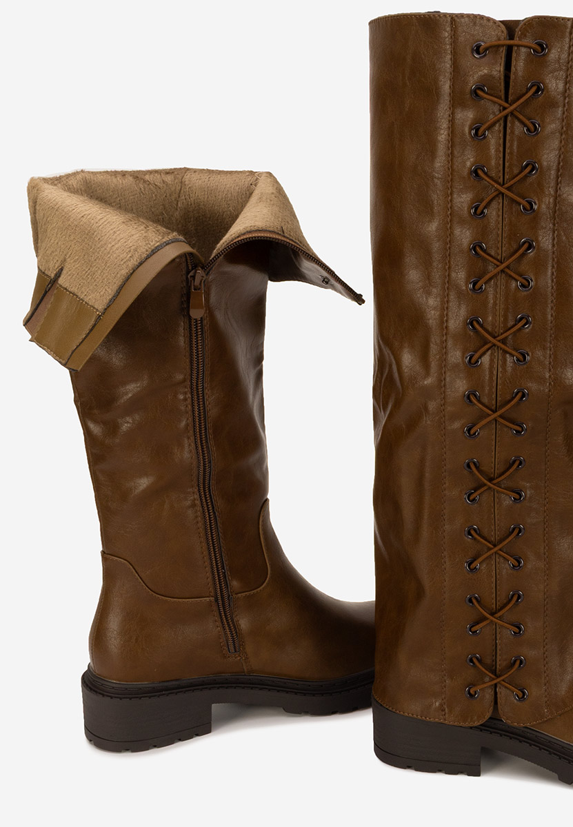 Cizme lungi dama Nadina camel