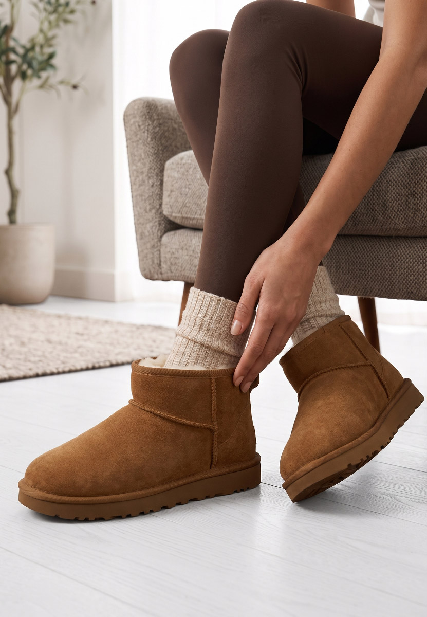 Ghete dama piele Annisia camel