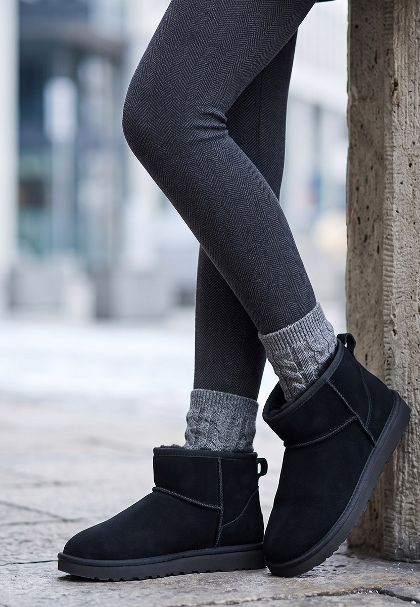Ghete dama piele Annisia negre