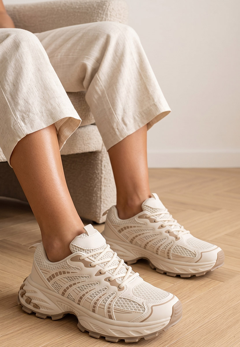 Sneakers dama Maliania V2 albi