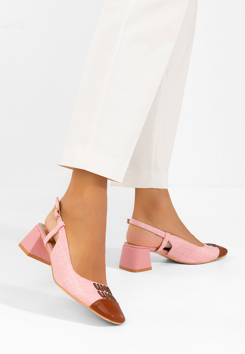 Pantofi slingback Miryam roz