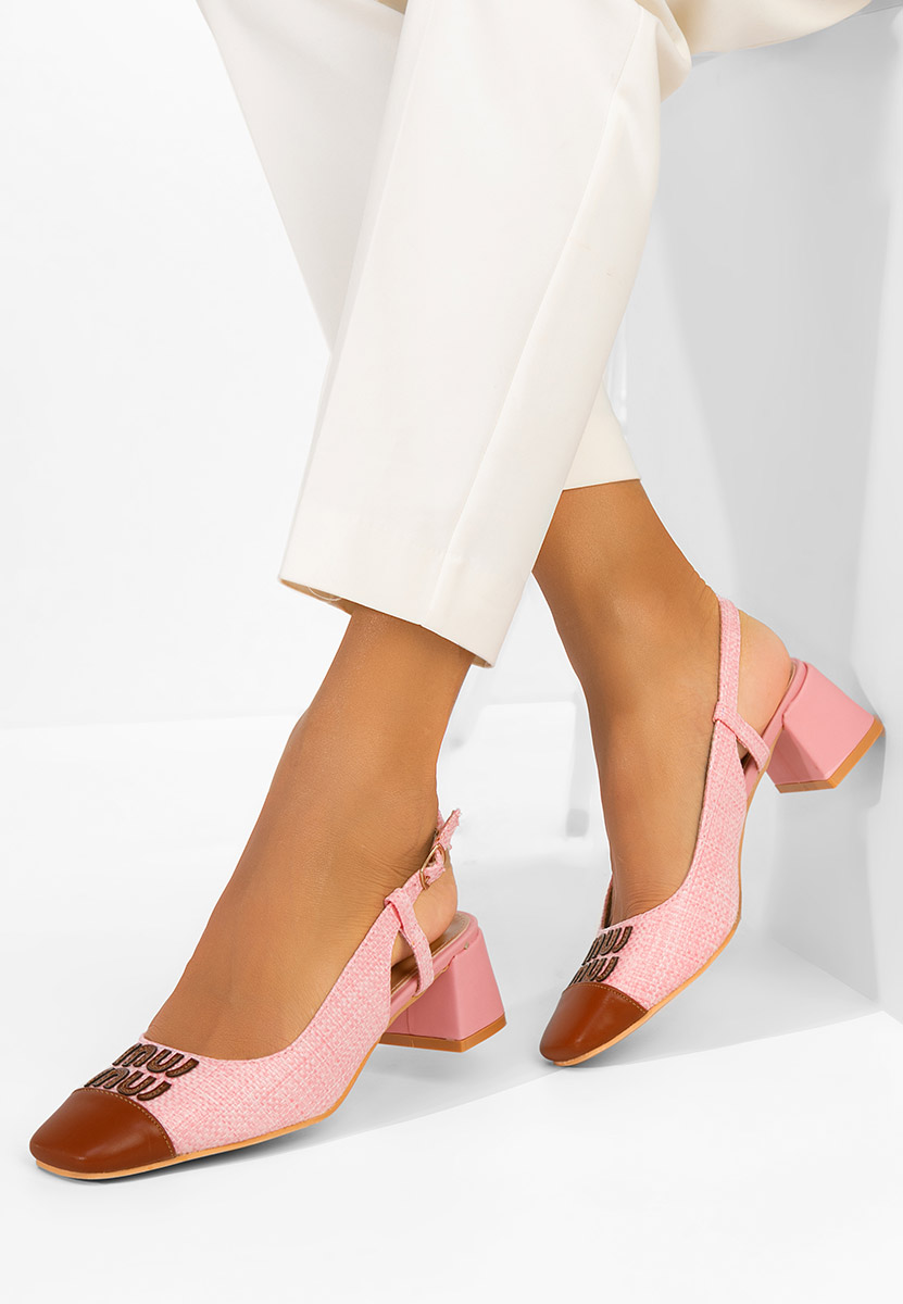 Pantofi slingback Miryam roz