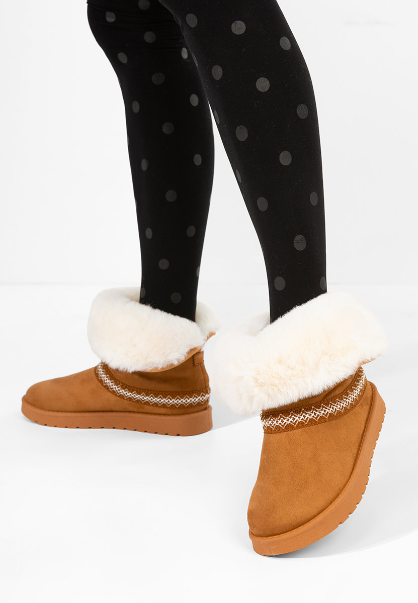 Ghete imblanite dama Alura camel