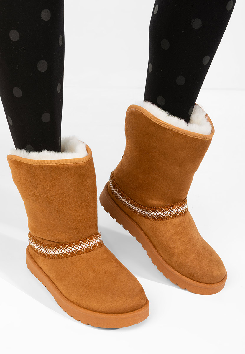 Ghete imblanite dama Alura camel