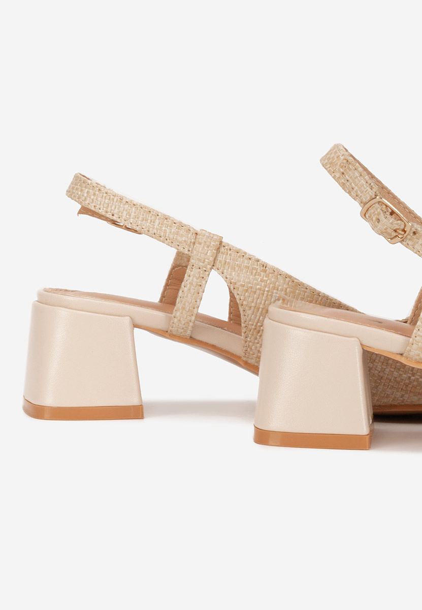 Pantofi slingback Miryam bej