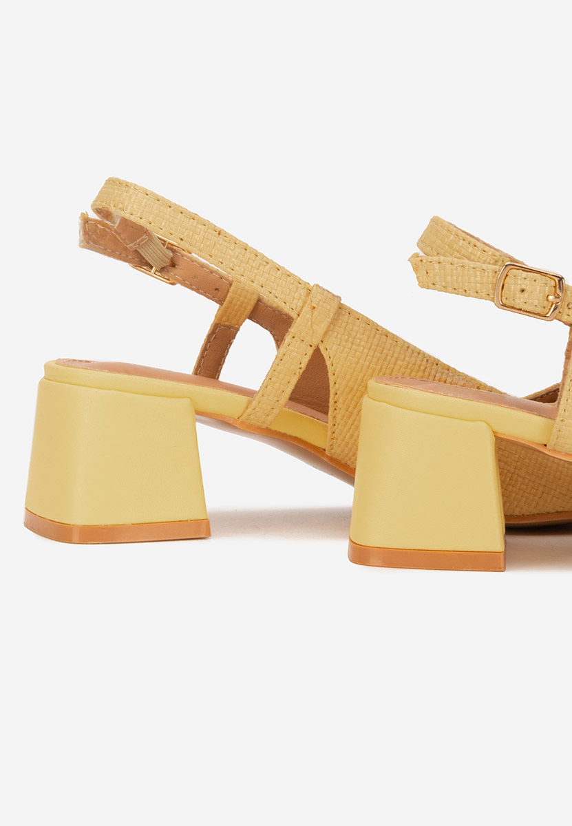 Pantofi slingback Miryam galbeni
