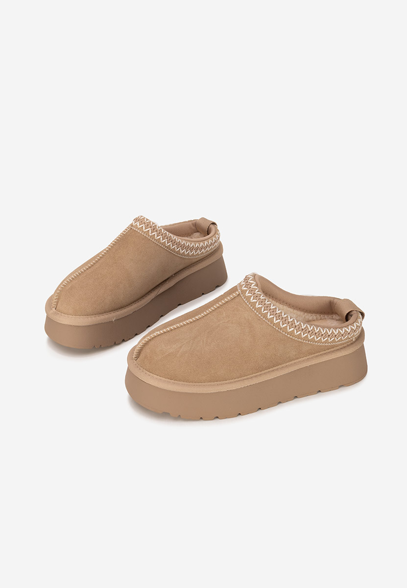 Saboti piele naturala Alorra kaki