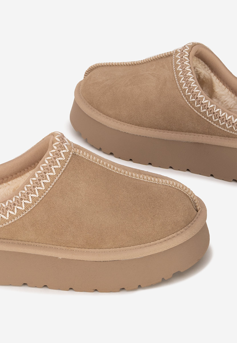 Saboti piele naturala Alorra kaki