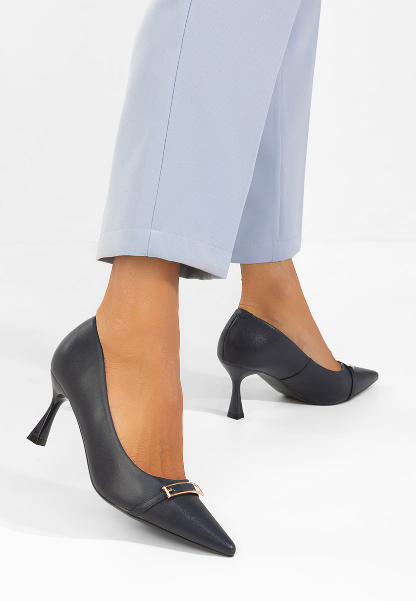 Pantofi damă piele Avelisse navy