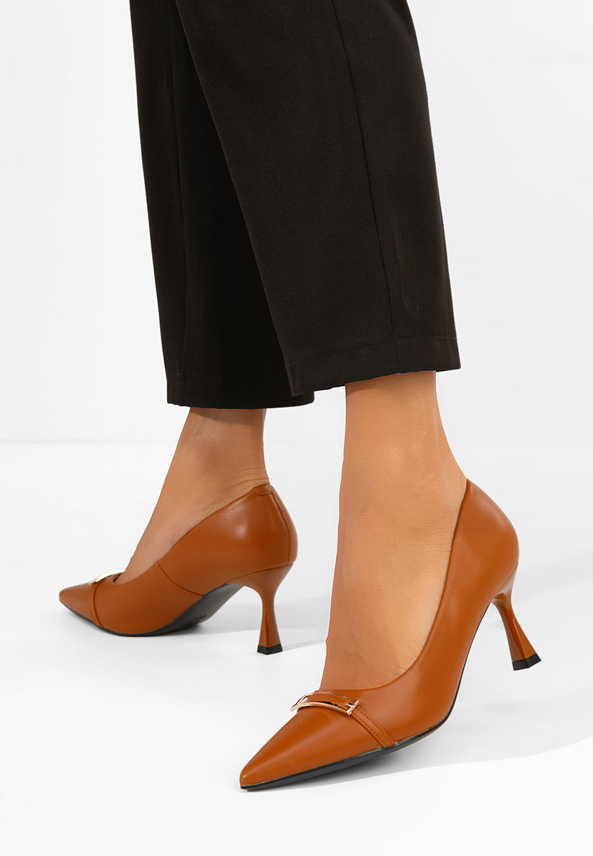 Pantofi damă piele Avelisse camel