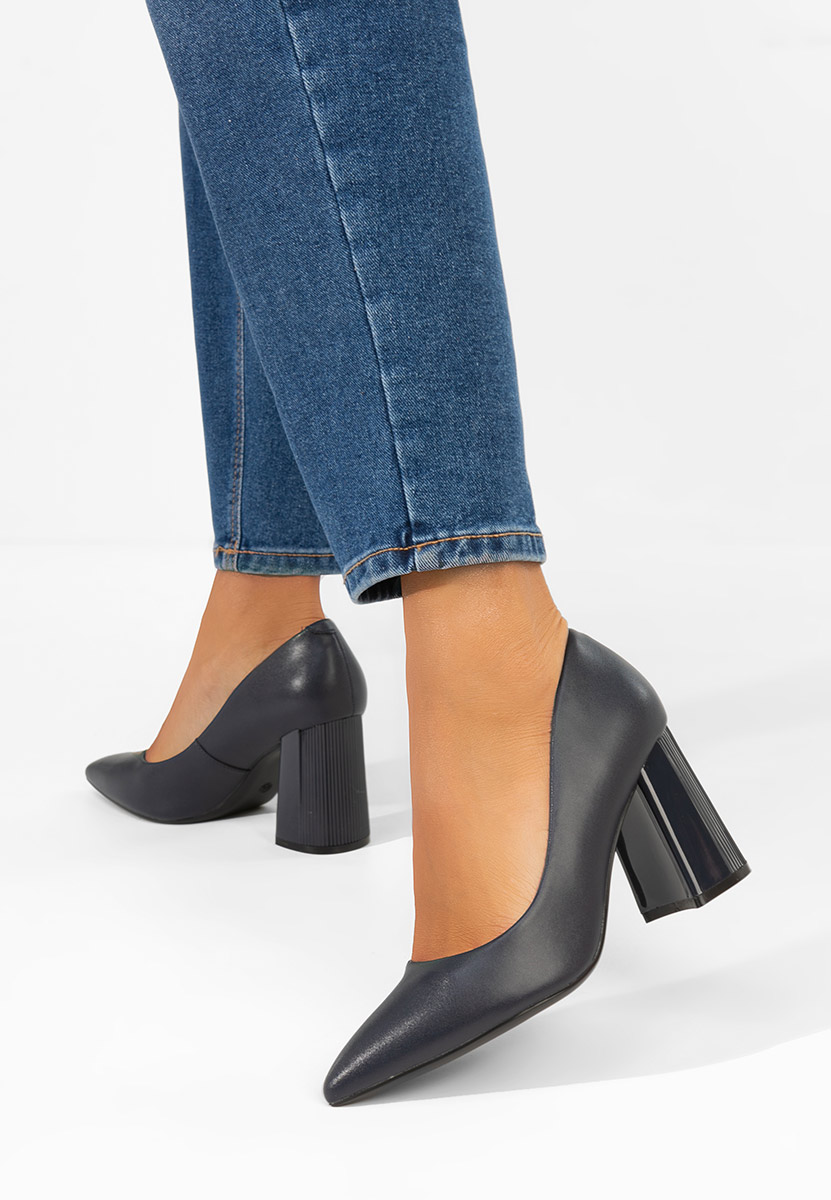 Pantofi dama piele Arianella navy